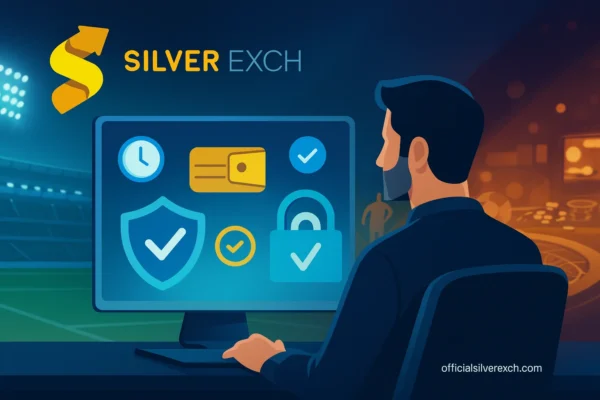 Responsible gaming banner showing SilverExch time and deposit control features 2025 on officialsilverexch.com