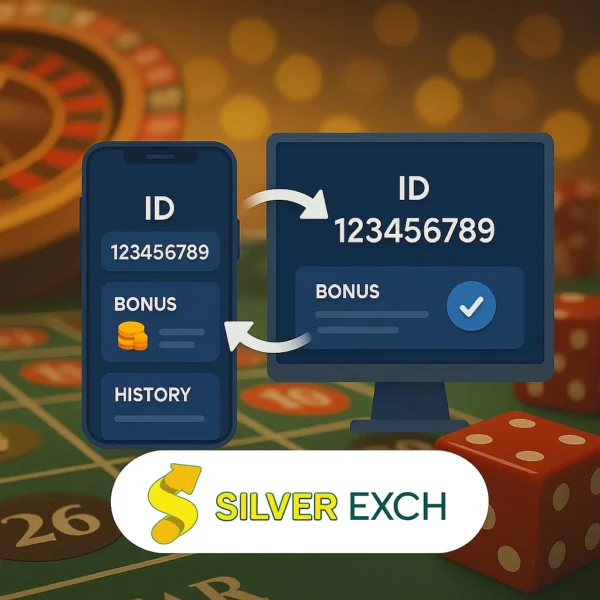 SilverExch App Update 2025 mobile and web sync with unified login and casino background