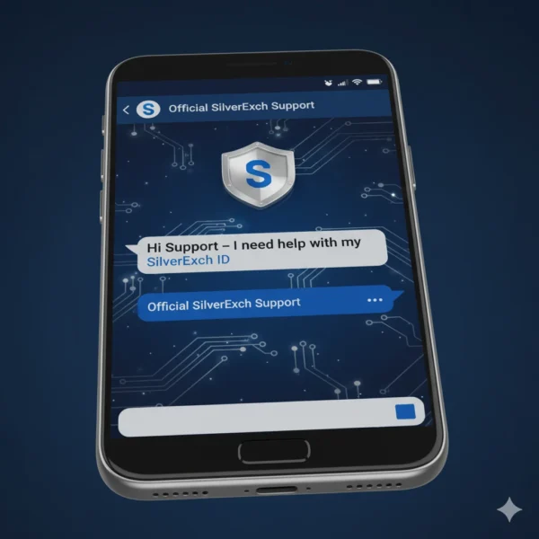 “SilverExch customer support email 2025 showing inbox message from info@officialsilverexch.com
 in blue-silver design.”