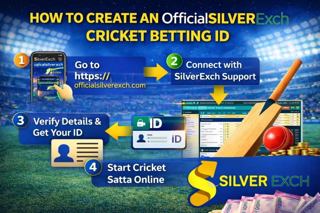 How to create OfficialSilverExch cricket betting ID online