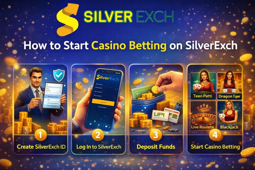 how to start casino betting on SilverExch step by step