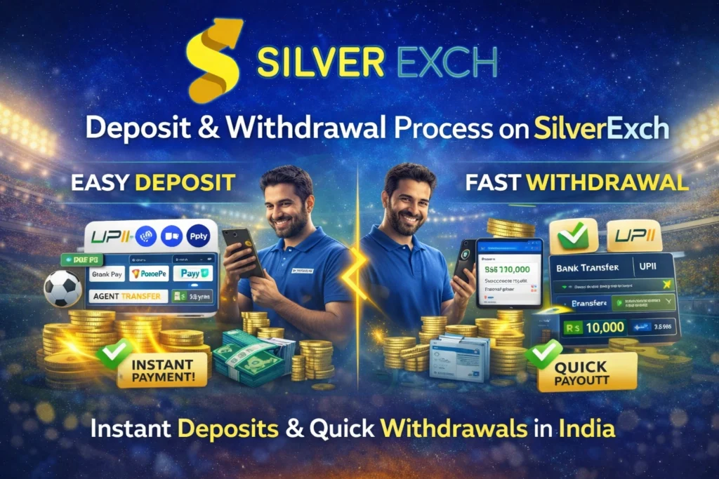 SilverExch deposit and withdrawal process with UPI, bank transfer and fast payouts in India