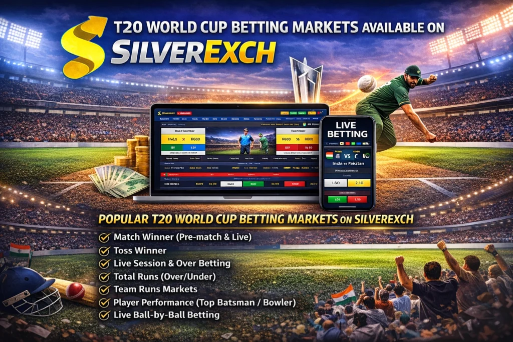 T20 World Cup betting markets available on SilverExch live cricket exchange