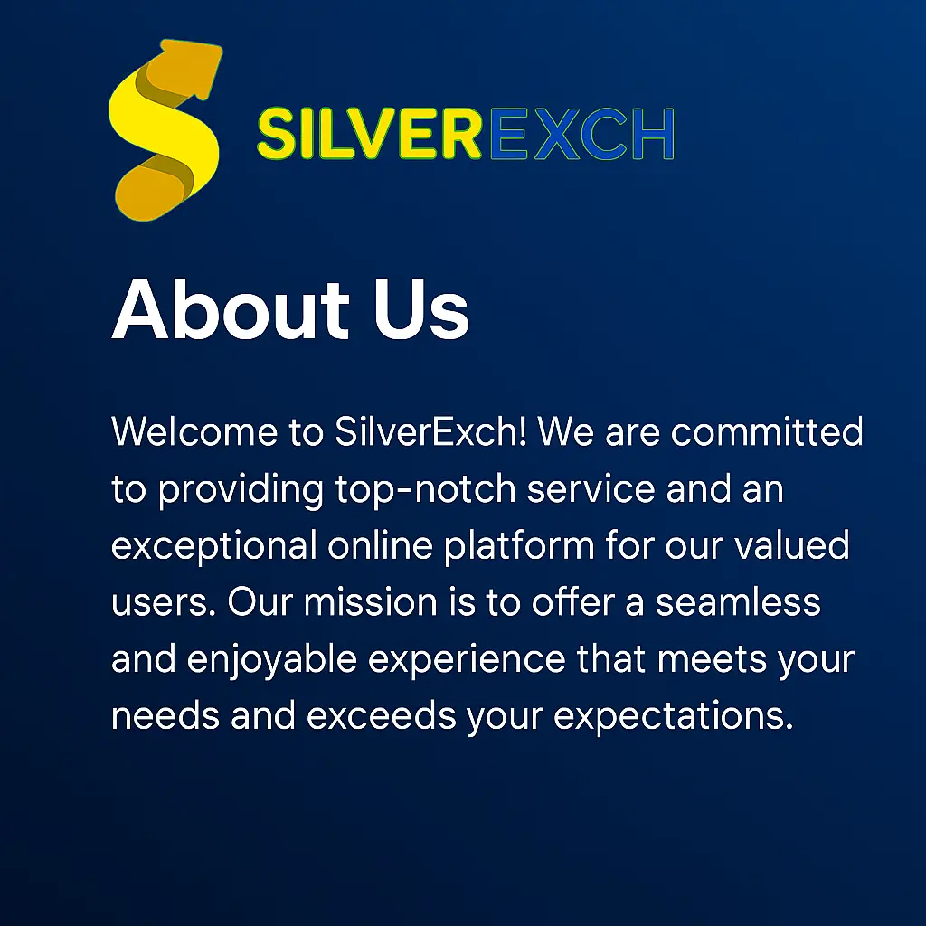 Official SilverExch About Us 2025 image showing professional team and secure platform interface